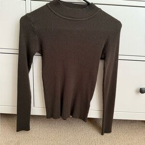 Women's Ribbed Knit Top - Green